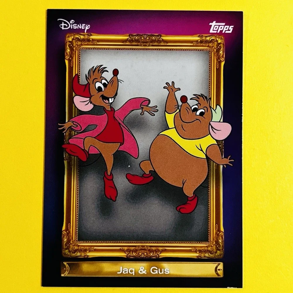 2026 Topps Disney‎ Neon Jaq & Gus FF-20 Family Frame Cinderella Insert